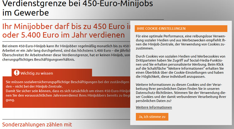 Minijob Zentrale 1